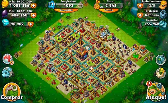 Jungle Heat War of Clans screenshot do jogo